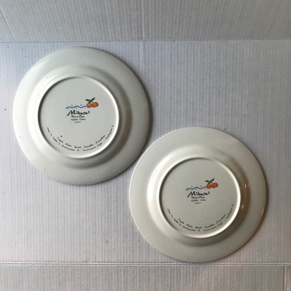 Set Of 2 Vintage Mikasa “ Apple Cider” Dinner Plates 11” - Picture 3 of 5